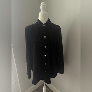 Vince Velvet Button-Up